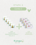 Combo Etapa 2 Talla S - 200 Pañales  +  320 Pañitos Húmedos