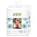 Pañales biodegradables etapa 6 Nateen, máxima protección nocturna y amigables con el medio ambiente.